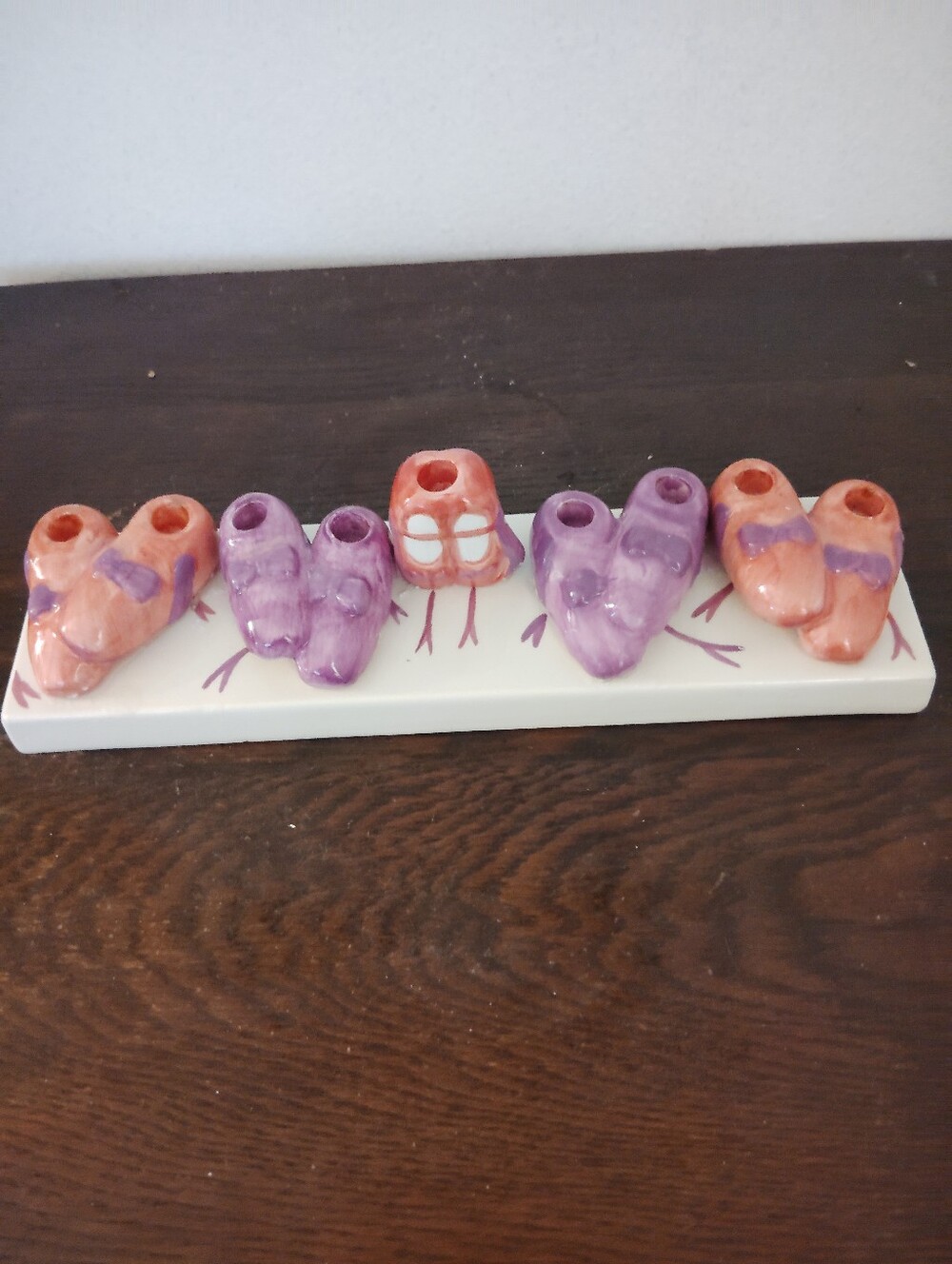 Ballet Shoes Ballerina Menorah Judaica Holiday Candlestick